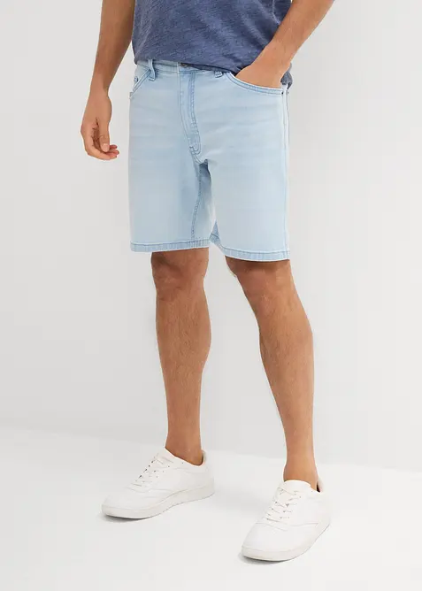 Denimshorts med stretch, Loose Fit ekstra vid, bonprix