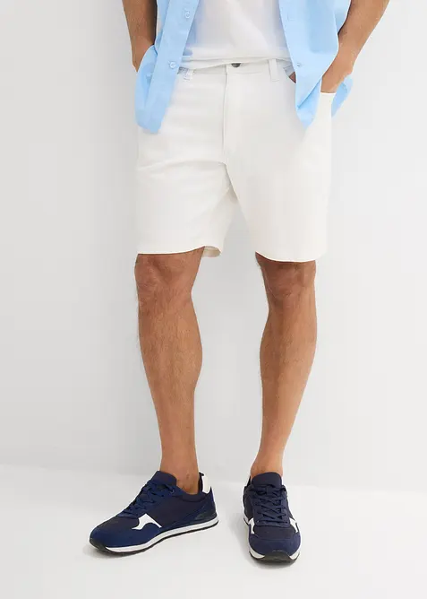 Denimshorts med stretch, Loose Fit ekstra vid, bonprix