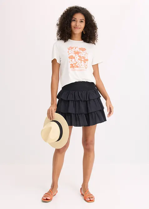 Miniskj&oslash;rt i 100% bomull, bonprix