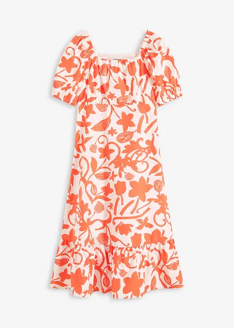 Midikjole i økologisk bomull, bonprix