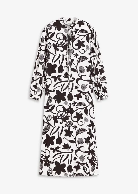 Kjole i kaftan-look og lett viskose, bonprix