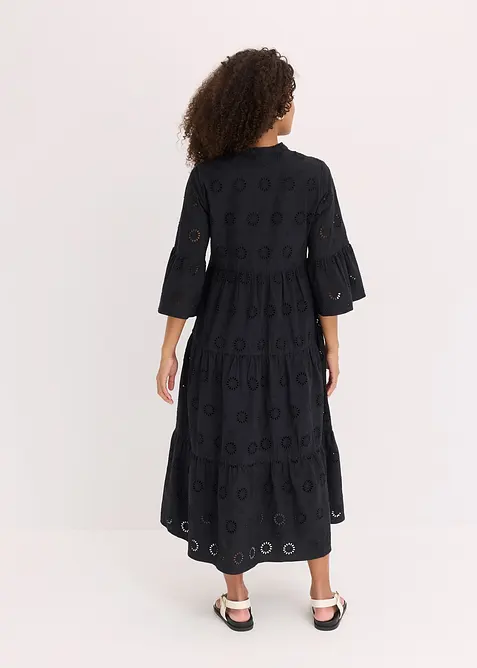 Maxikjole i ren bomull, bonprix