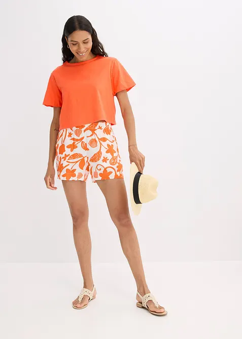 Oversized topp av ren økologisk bomull, bonprix