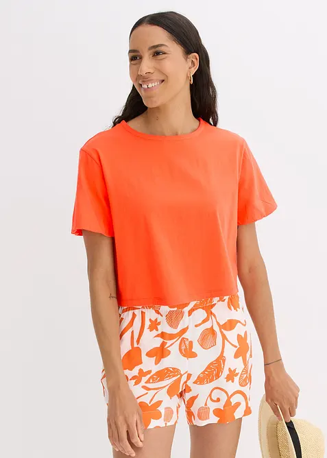 Oversized topp av ren økologisk bomull, bonprix