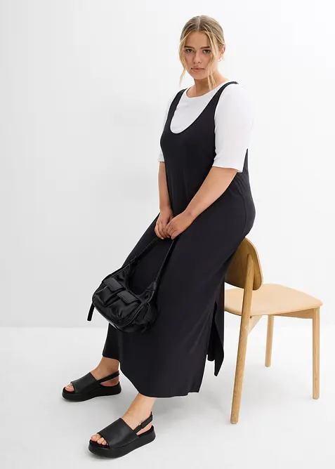 Jerseykjole i lett viskose, bonprix