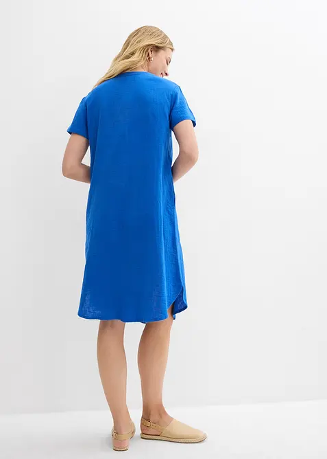 Skjortekjole i myk musselin, bonprix