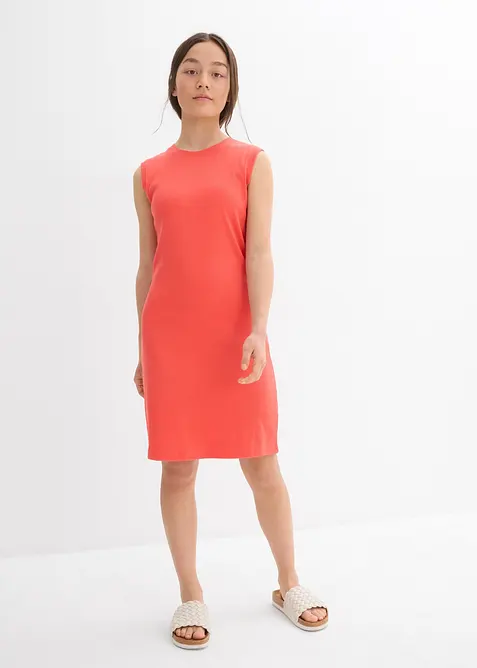 Jerseykjole i økologisk bomull og smal modell, bonprix