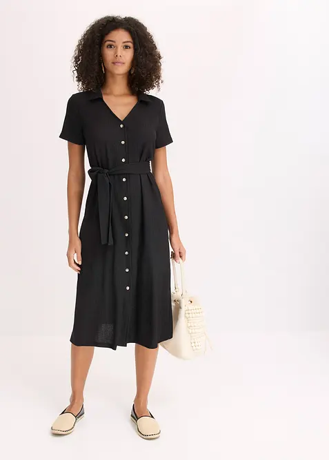 Jerseykjole i lett krepp, bonprix