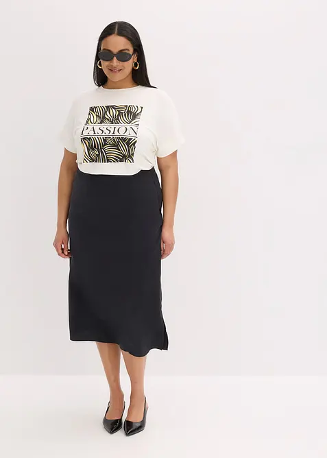 Midiskj&oslash;rt av lett viskose, bonprix