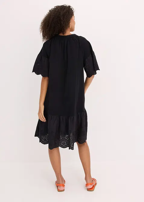 Tunikakjole i &oslash;kologisk bomull, bonprix