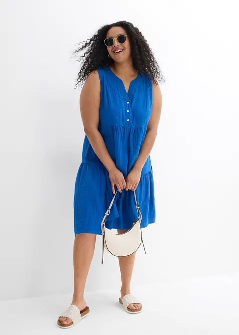 Kjole av luftig musselin, bonprix