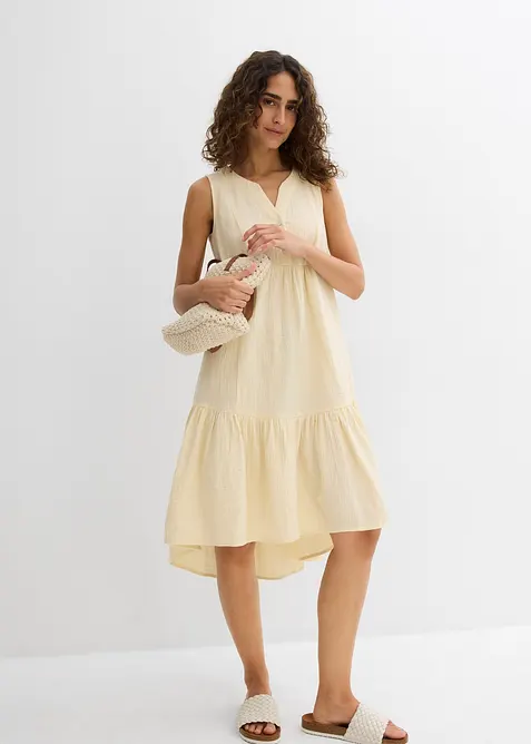 Kjole av luftig musselin, bonprix