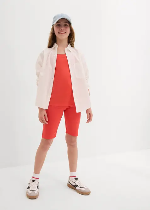 Stroppetopp med økologisk bomull (3-pack), bonprix