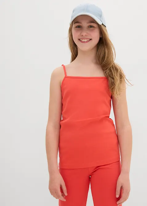 Stroppetopp med økologisk bomull (3-pack), bonprix