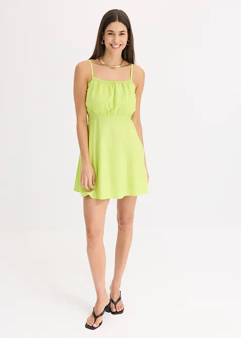 Minikjole i &oslash;kologisk bomull, bonprix