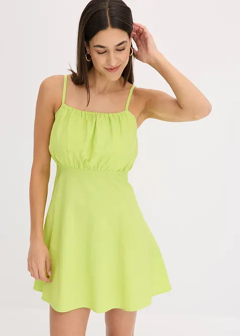 Minikjole i &oslash;kologisk bomull, bonprix