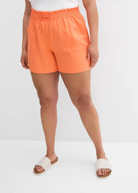 Paperbag-shorts i lett lyocell, bonprix