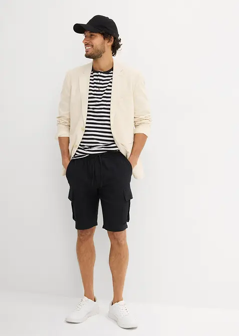 Regular Fit bermudashorts av luftig musselin, bonprix