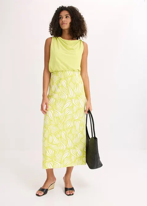 Jerseyskjørt i bomull med stretch, bonprix