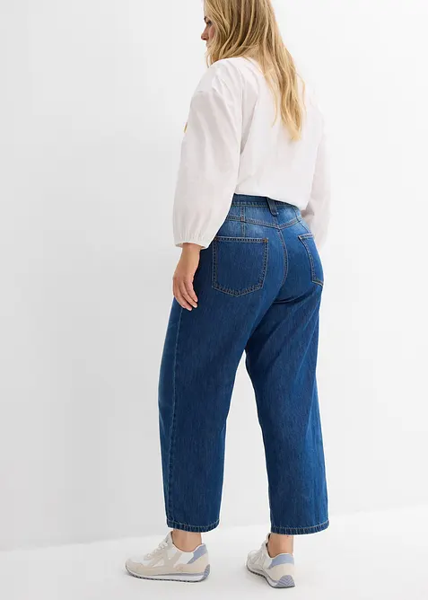 Baggy-jeans Mid Waist, supersoft, cropped, bonprix