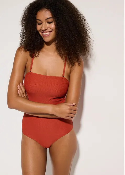 Shape-badedrakt i strukturmateriale, middels formende, bonprix