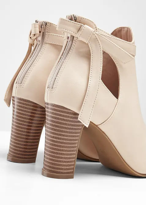 Ankelstøvletter med cut-outs, bonprix