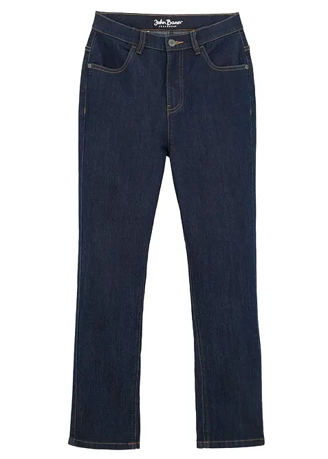 Slim Fit-jeans med stretch og regulerbar linning, Straight, bonprix