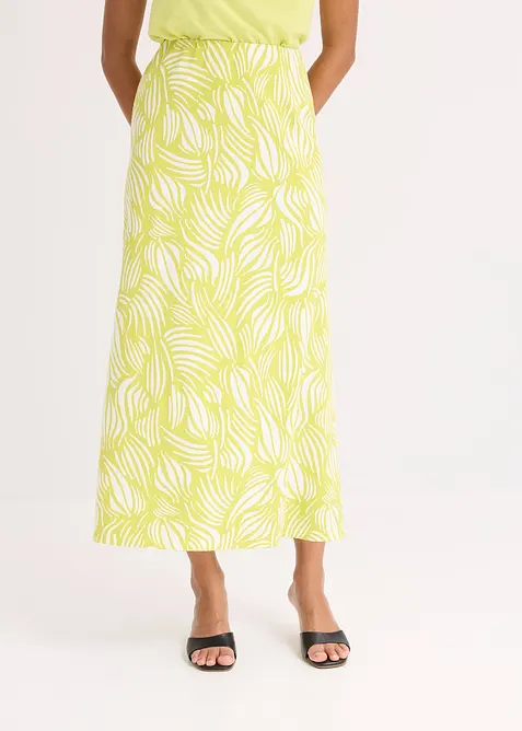 Jerseyskjørt i bomull med stretch, bonprix