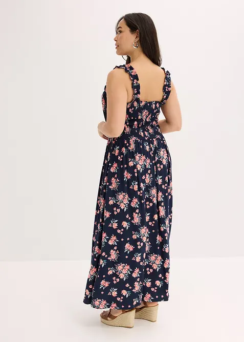 Maxikjole i lett viskosemiks, bonprix