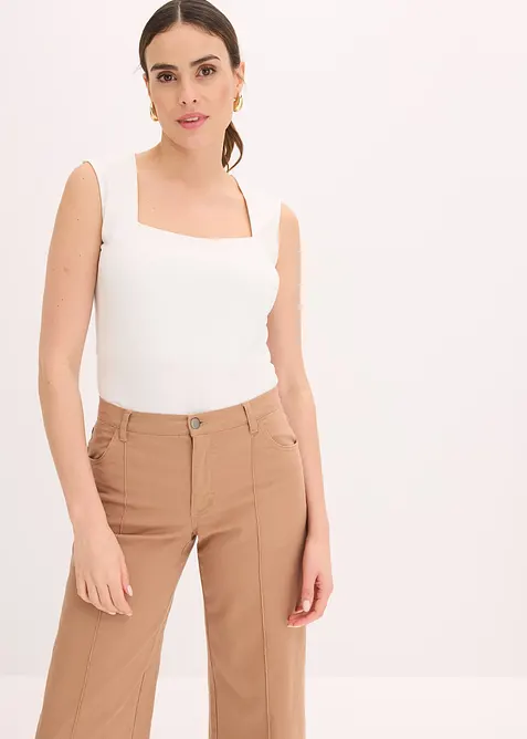 Topp med firkantet utringning, bonprix