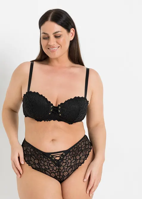 Brazilian truse i fint blondemateriale, bonprix