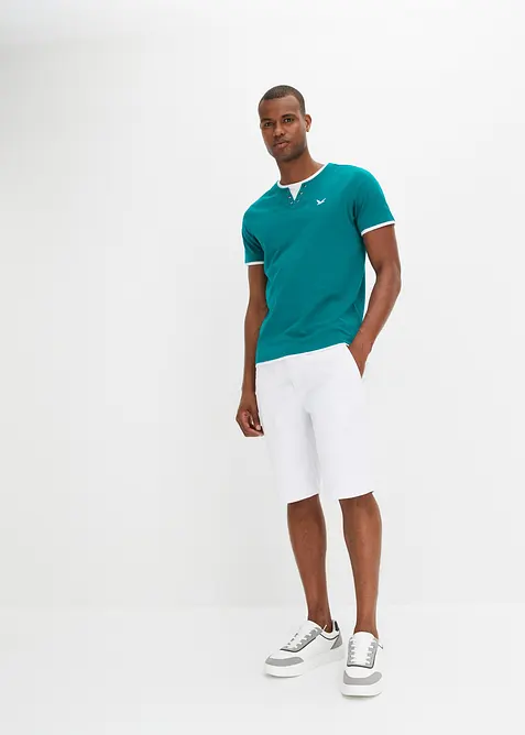 Kortermet 2-i-1-topp (2-pack), bonprix