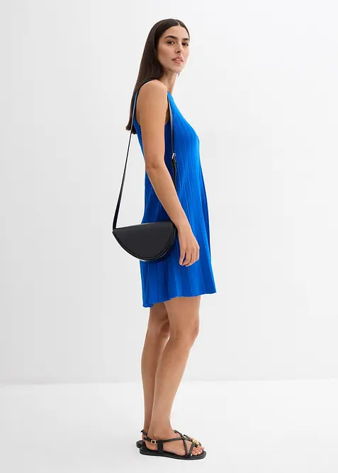 Strikket kjole i viskosemiks og A-fasong, bonprix