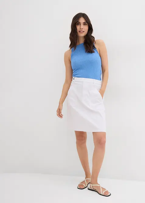 Jeansskj&oslash;rt, High Waist, stretch, bonprix