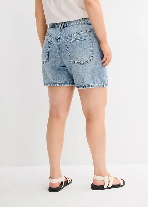 Bermudashorts i denim Mid Waist, Low Stretch, bonprix