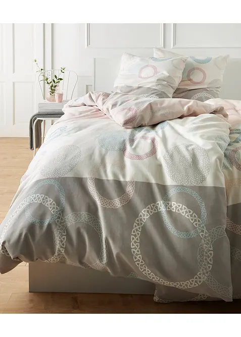 Sengesett med sirkelmønster, bonprix