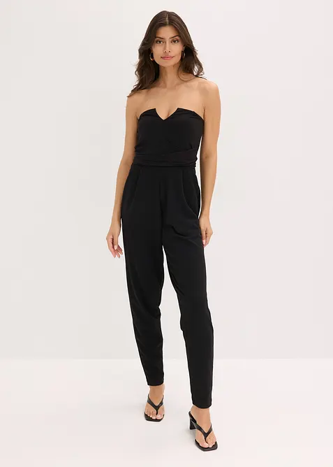 Jumpsuit i bandeau-modell med knyte-detalj, bonprix