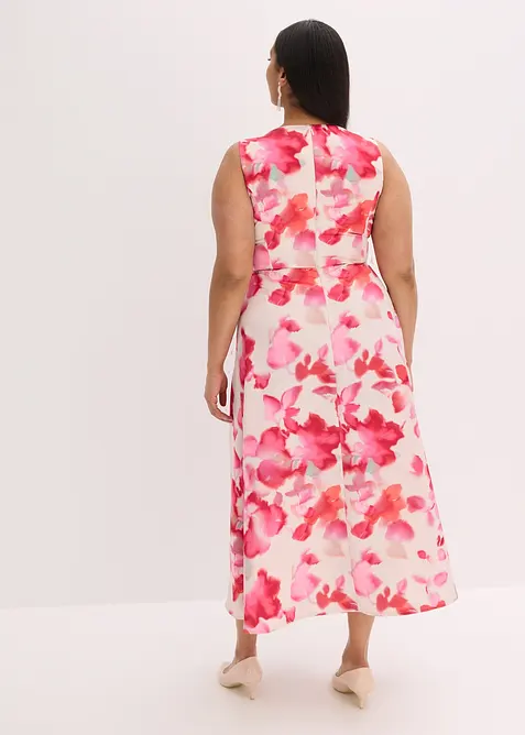 Stroppekjole i glinsende sateng, bonprix