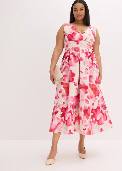 Stroppekjole i glinsende sateng, bonprix