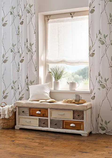 Gardin med resirkulert polyester (1-pack), bonprix