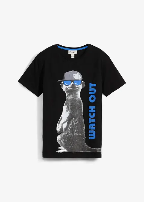 T-skjorte med økologisk bomull, bonprix