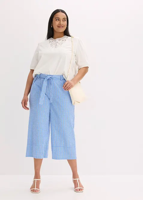 Bukse med Vichy-rutem&oslash;nster, bonprix