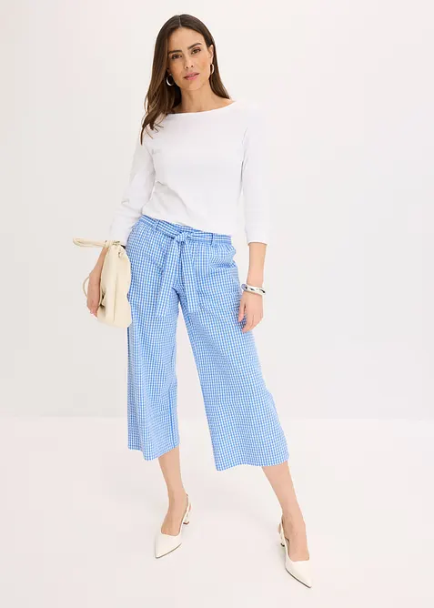 Bukse med Vichy-rutemønster, bonprix