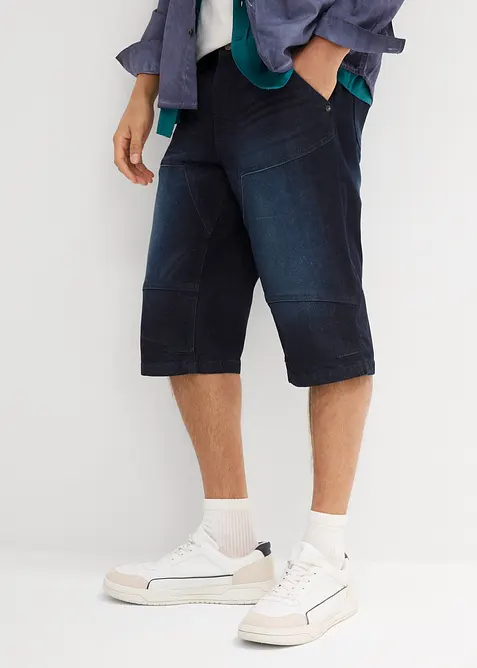 Lang bermudashorts i denim med stretch, Regular Fit, bonprix