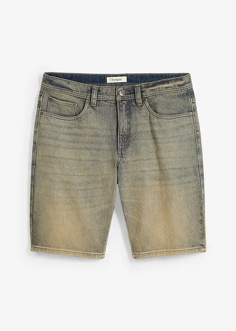 Dirty Washed-bermudashorts i denim med stretch, Regular Fit, bonprix