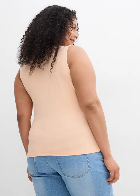 Topp i myk viskose (2-pack), bonprix