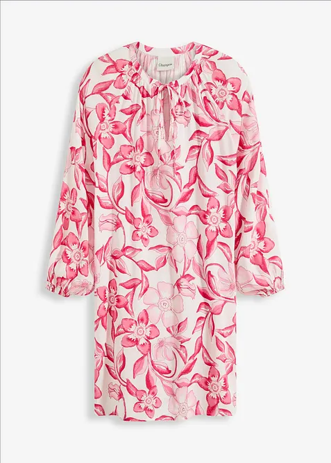 Tunikakjole i lett viskose med trykt mønster, bonprix