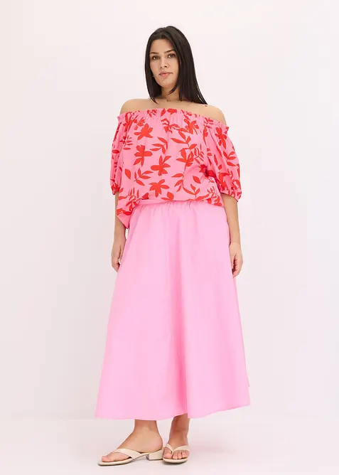 Singoallabluse i lett viskosemiks med trykt mønster, bonprix