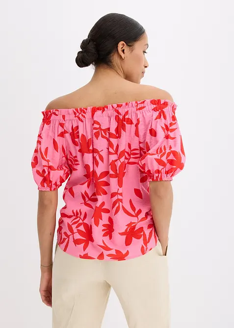 Singoallabluse i lett viskosemiks med trykt mønster, bonprix