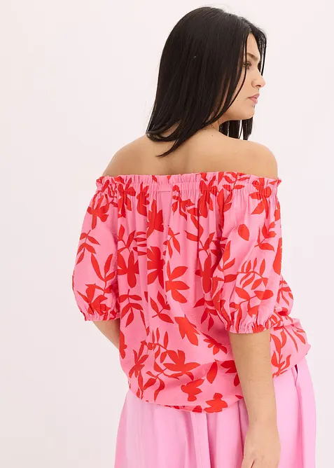 Singoallabluse i lett viskosemiks med trykt mønster, bonprix